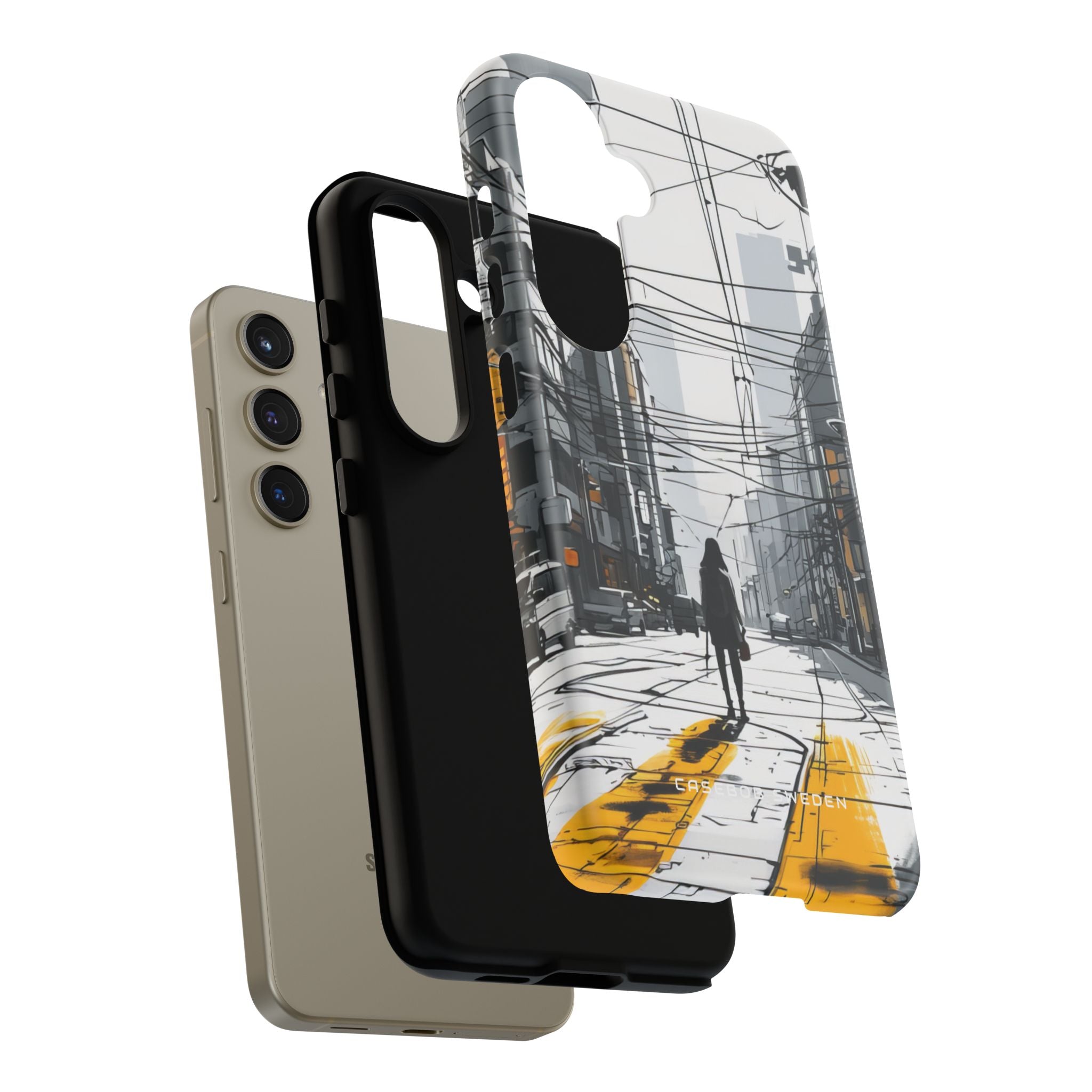 Urban Noir Streetscape Samsung S24 - Tough Phone Case