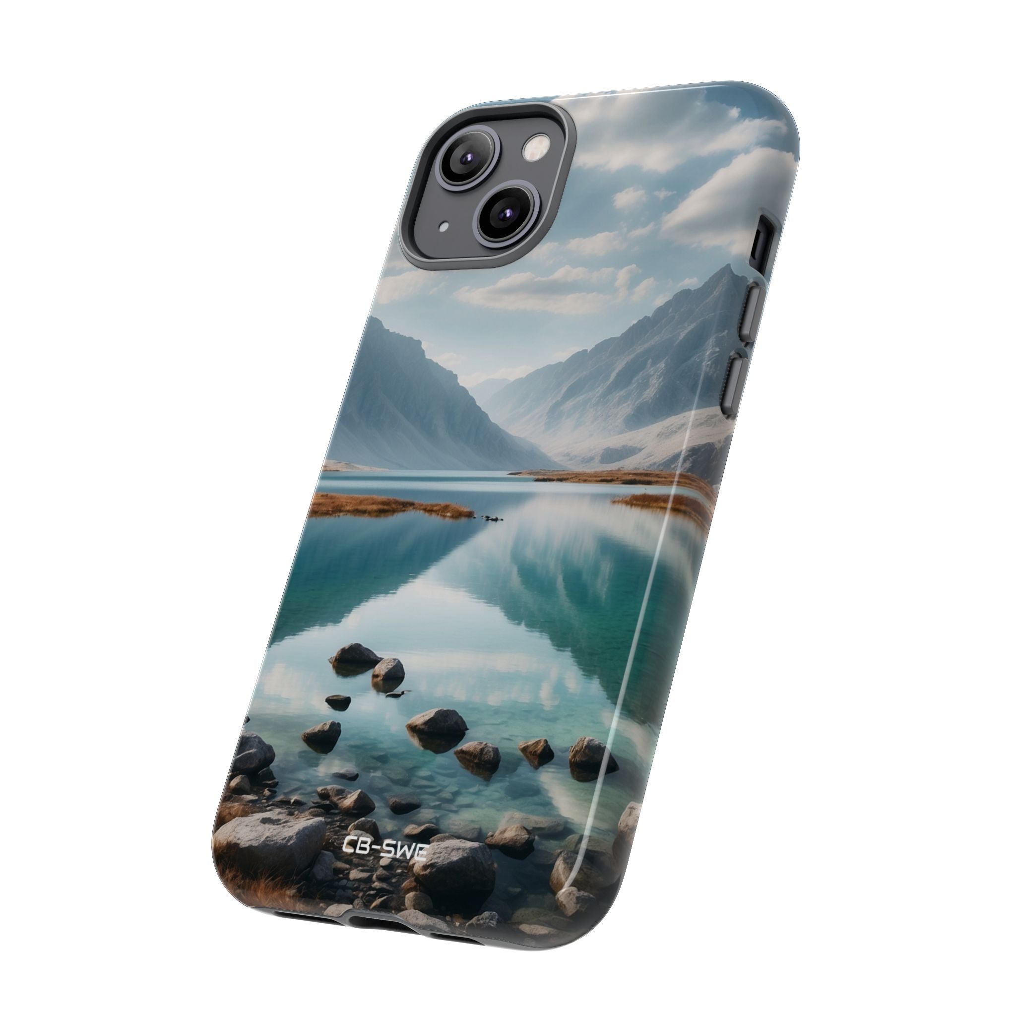 Mountain Reflections Swim - iPhone Case
