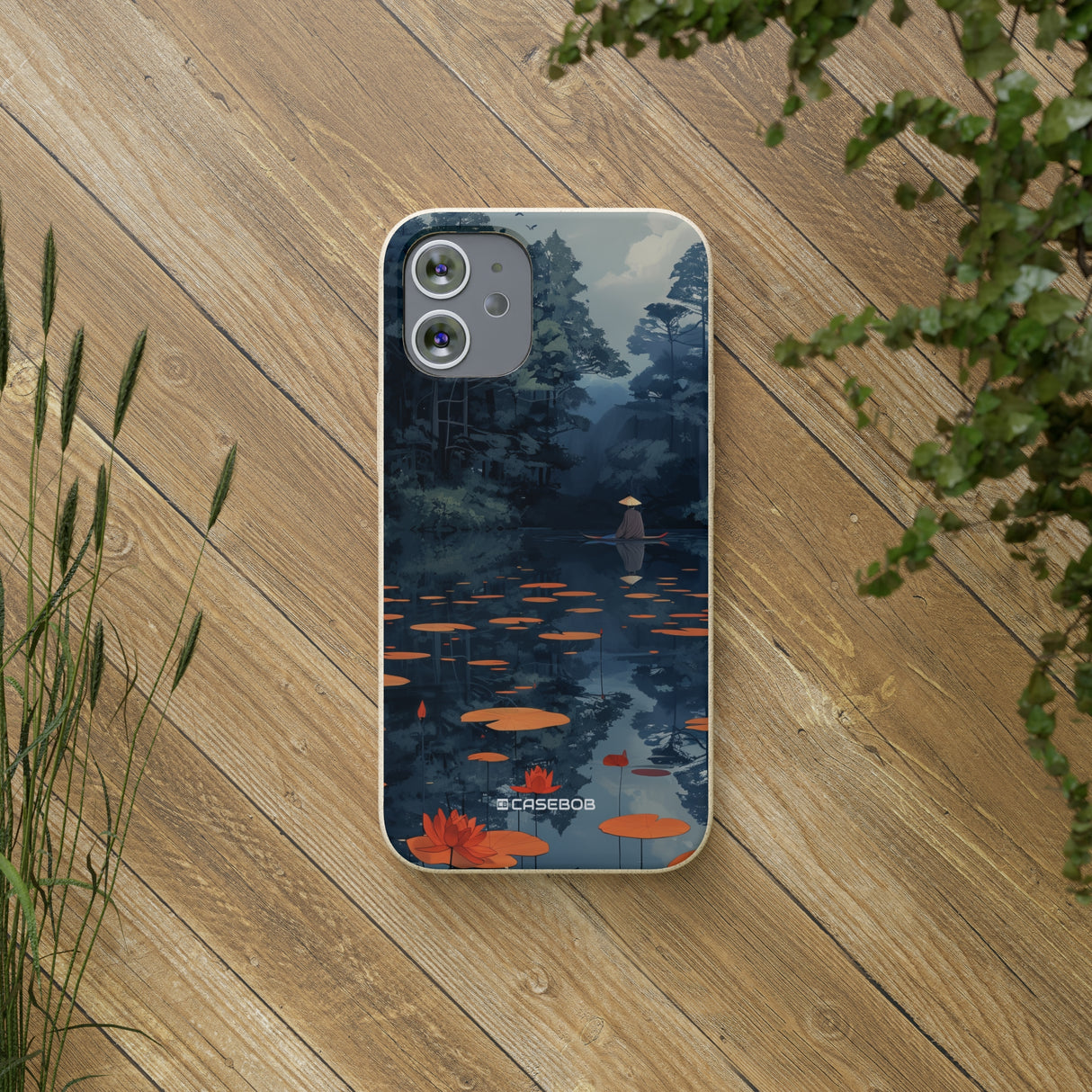 Tranquil Lotus Serenity | Biodegradable Phone Case