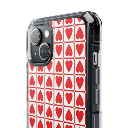 Hearts In Squares iPhone Case - Impact