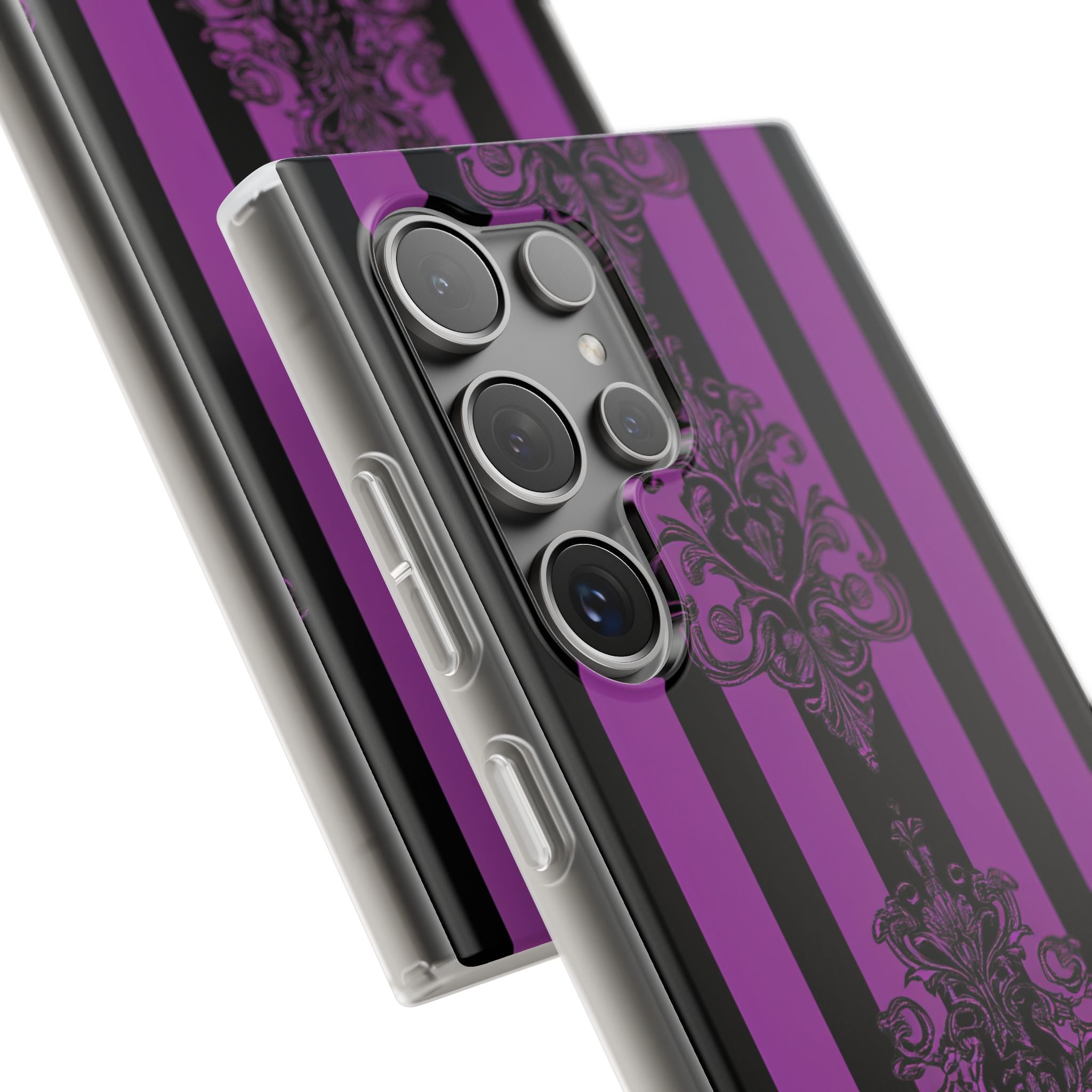 Damask Elegance Purple Samsung S24 Ultra Case - Soft