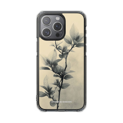 Beige Branch Art - Clear Impact iPhone 15 Phone Case