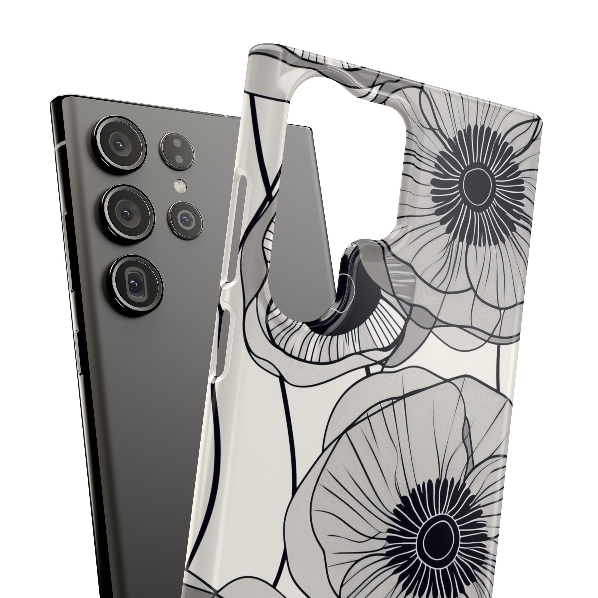 Moderne minimalistische Blumen Samsung S23 - Schlanke Handyhülle