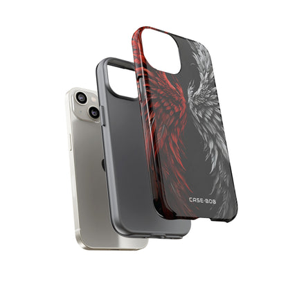 Crimson White Wings iPhone 14 Case - Tough