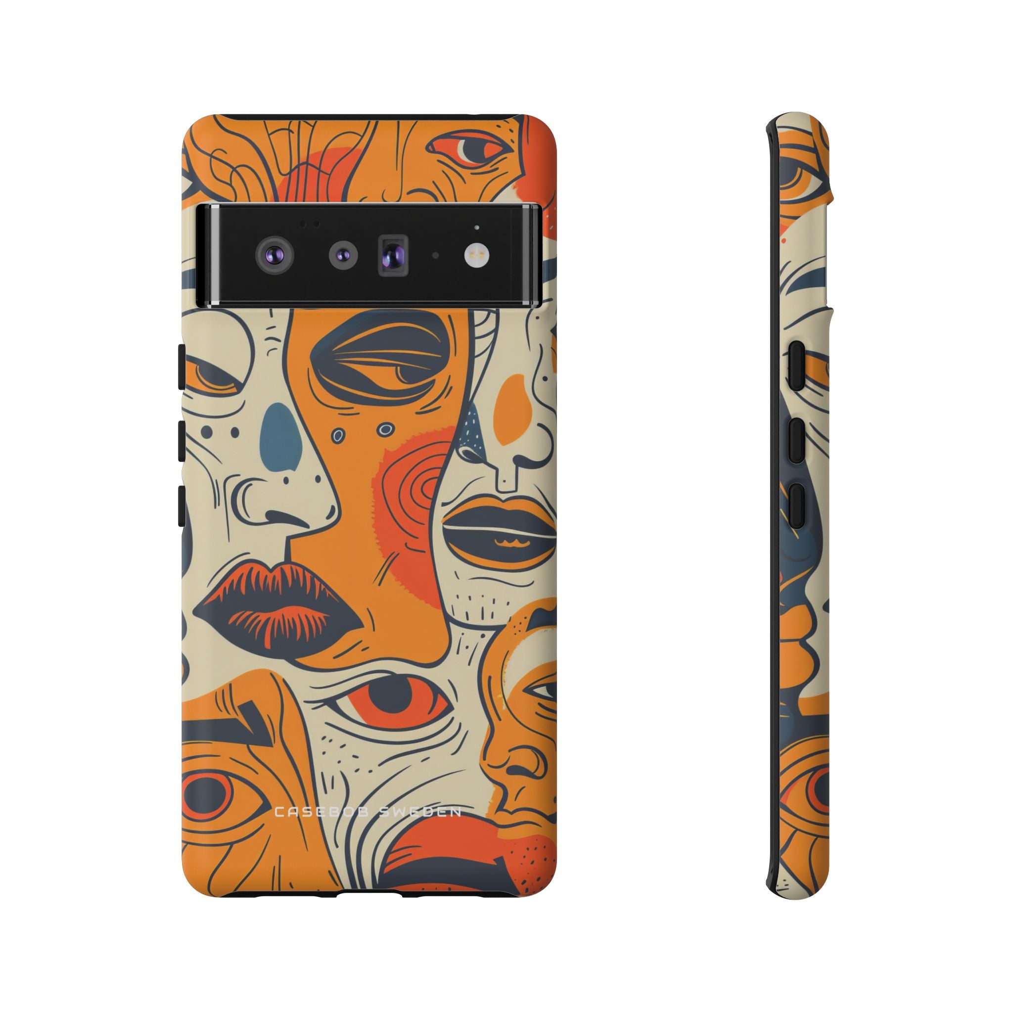 Gradient Face Mosaic Google Pixel 6 - Tough Phone Case