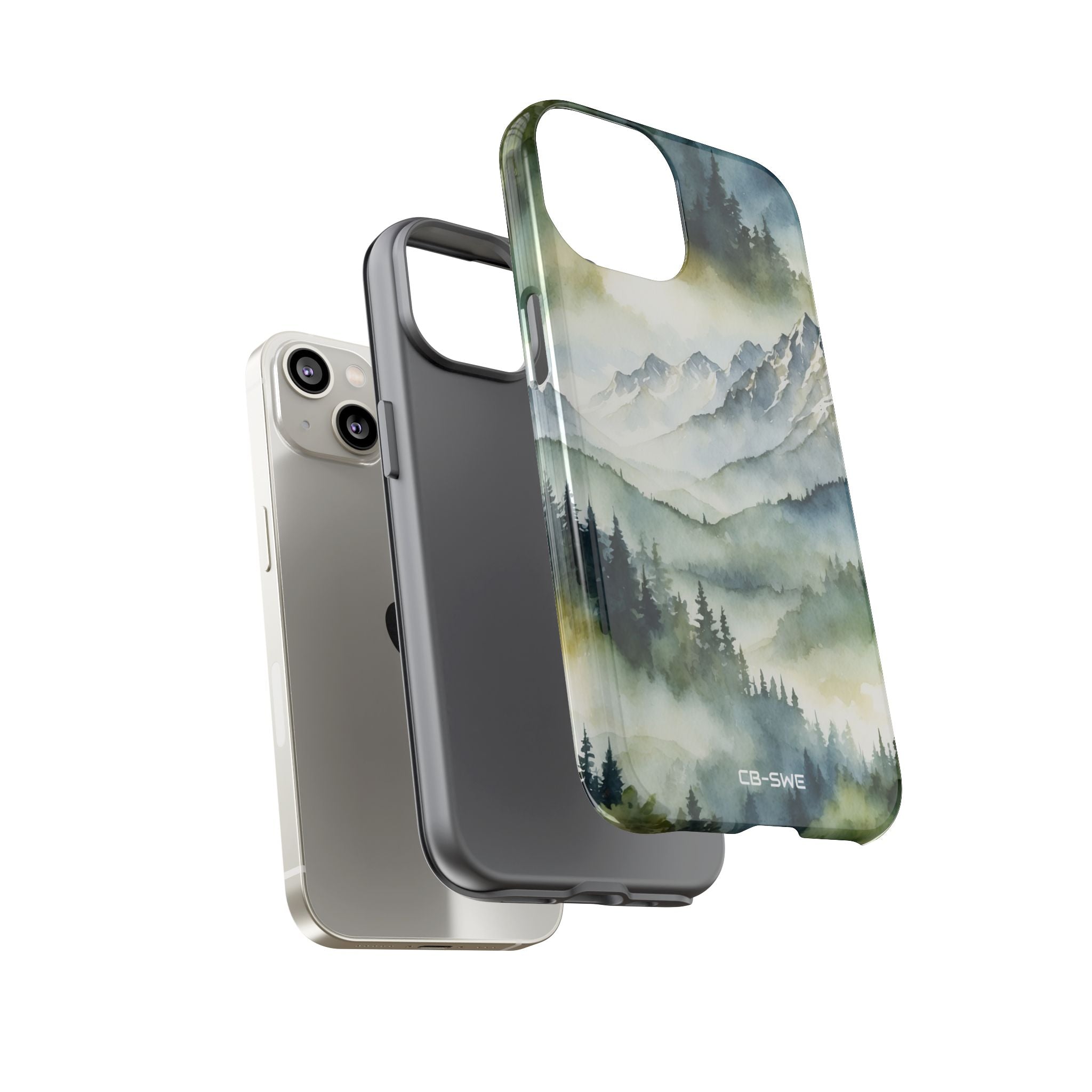 Misty Peaks Emerge - iPhone Case