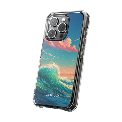 Turquoise Curl iPhone 15 Pro Case - Impact