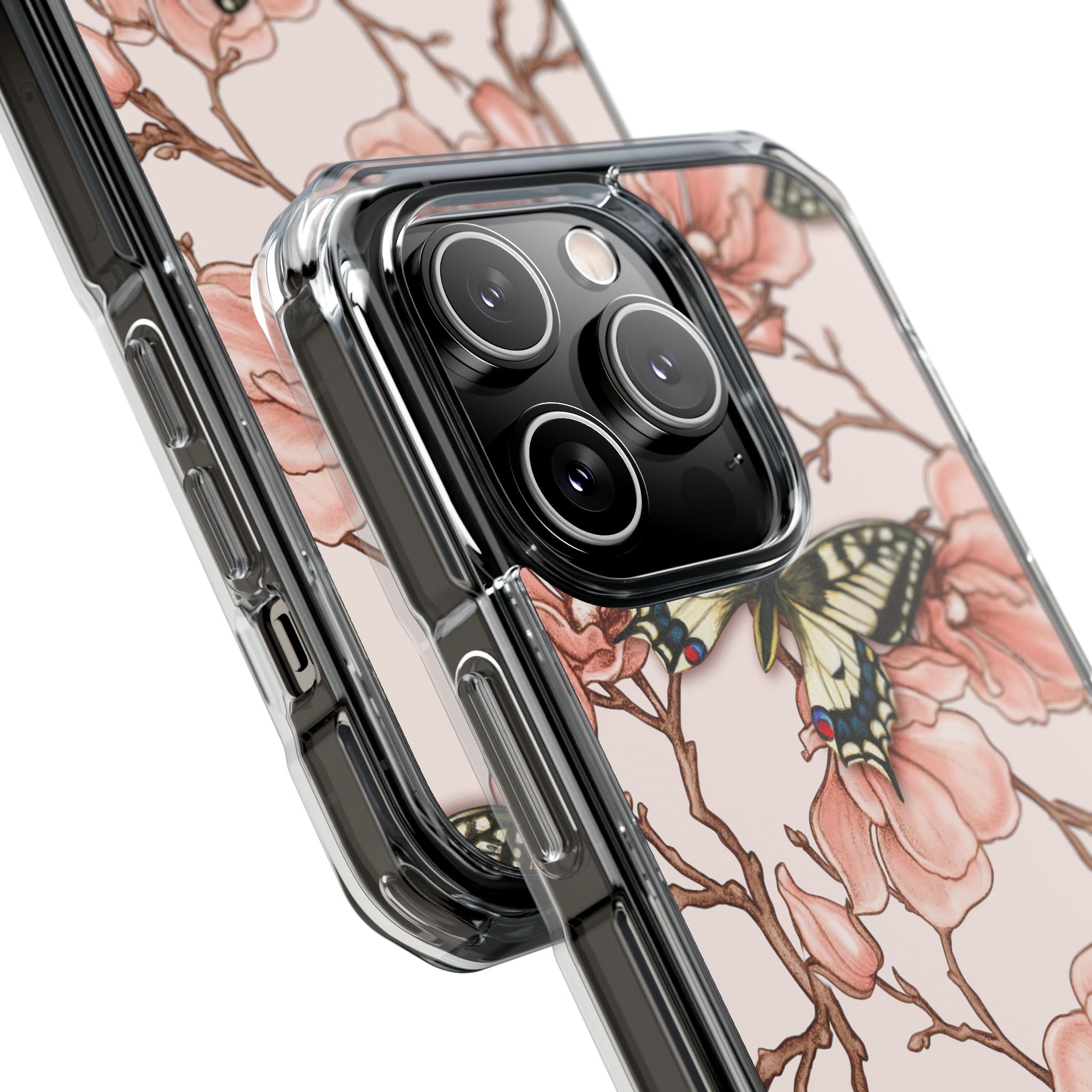 Butterflies and Magnolias Harmony iPhone Case - Impact