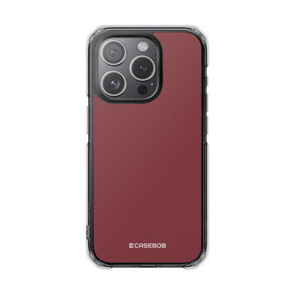 Cordovan Red - Clear Impact Case for iPhone