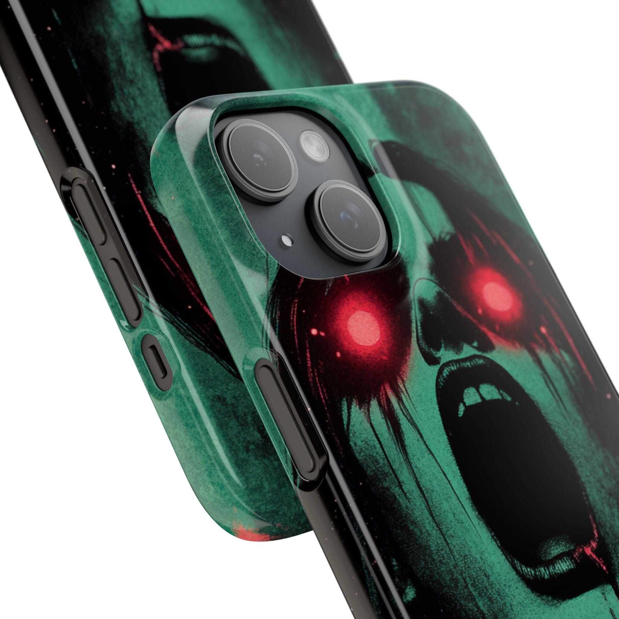 Haunting Glow of Gothic Eyes iPhone 15 - Slim Phone Case