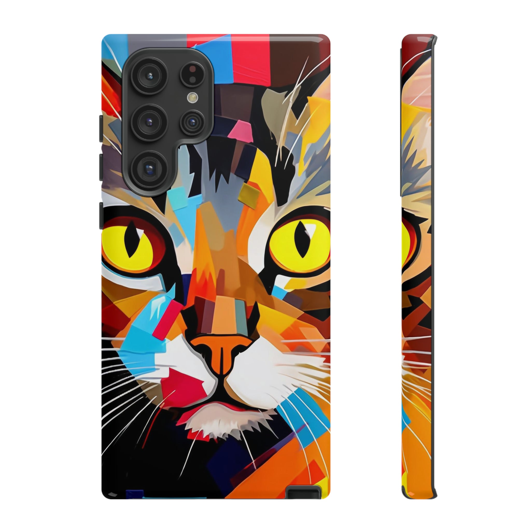 Abstract Kitty Palette Samsung Case (Protective)