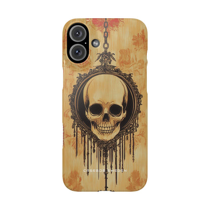 Gothic Skull Elegance iPhone 16 - Slim Phone Case