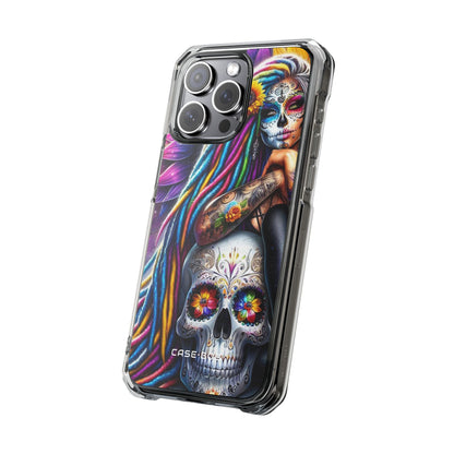 Sunflower Skull Glow iPhone 15 Pro Max Case - Impact