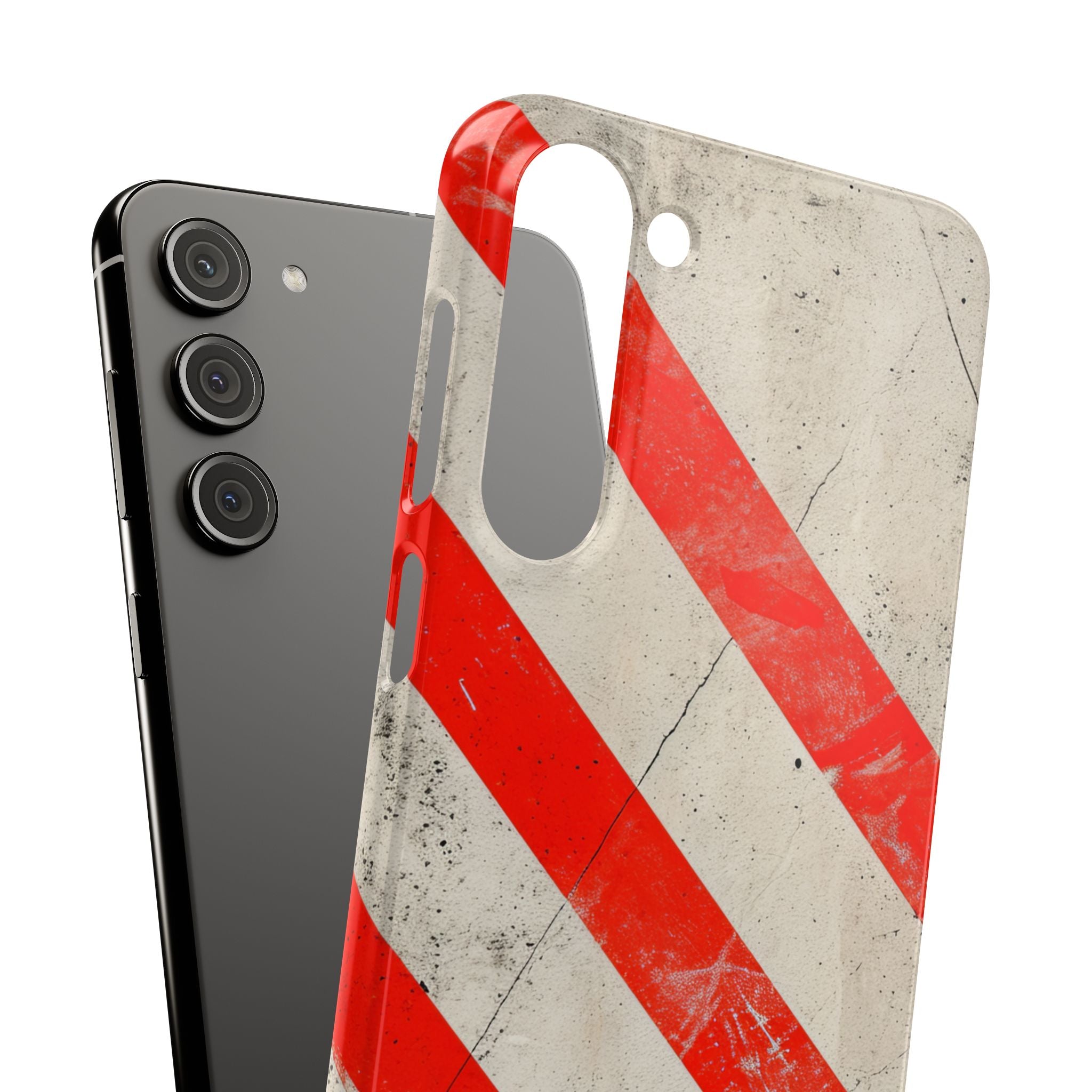 Striker Crimson Stripes Samsung S23 - Slim Phone Case