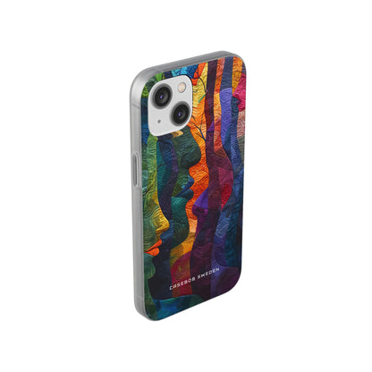 Harmonized Faces and Nature Fusion iPhone 14 - Flexi Phone Case