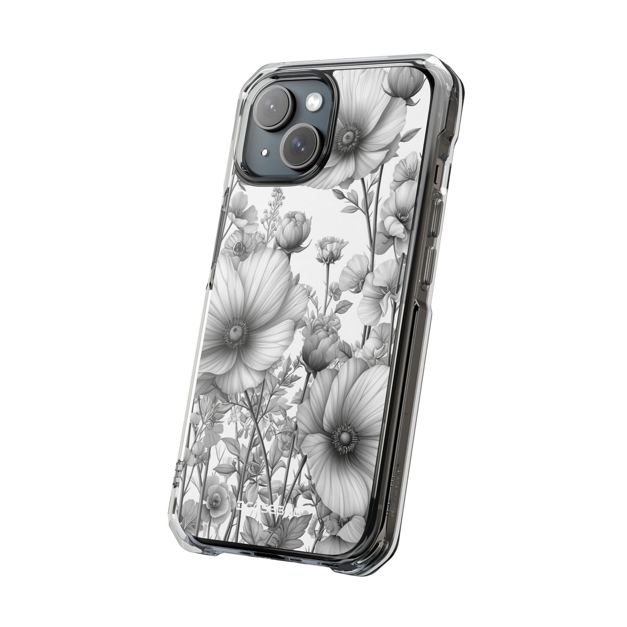 Monochrome Flora - Phone Case for iPhone