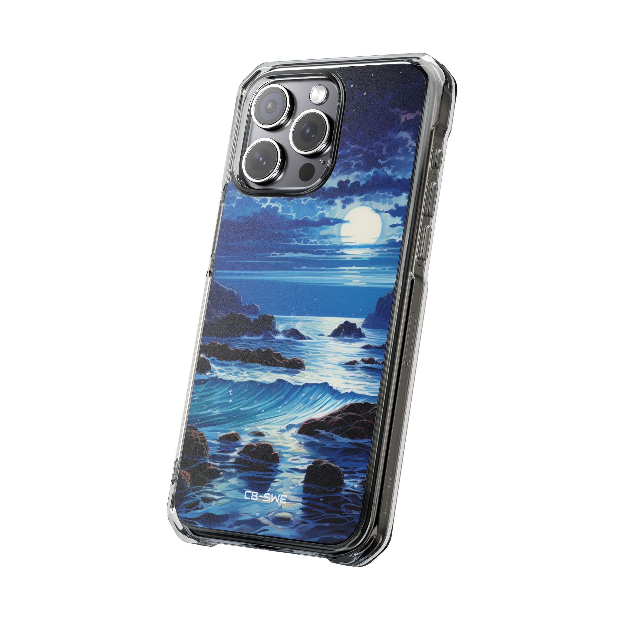 Moonlit Sea Dance iPhone Case - Impact