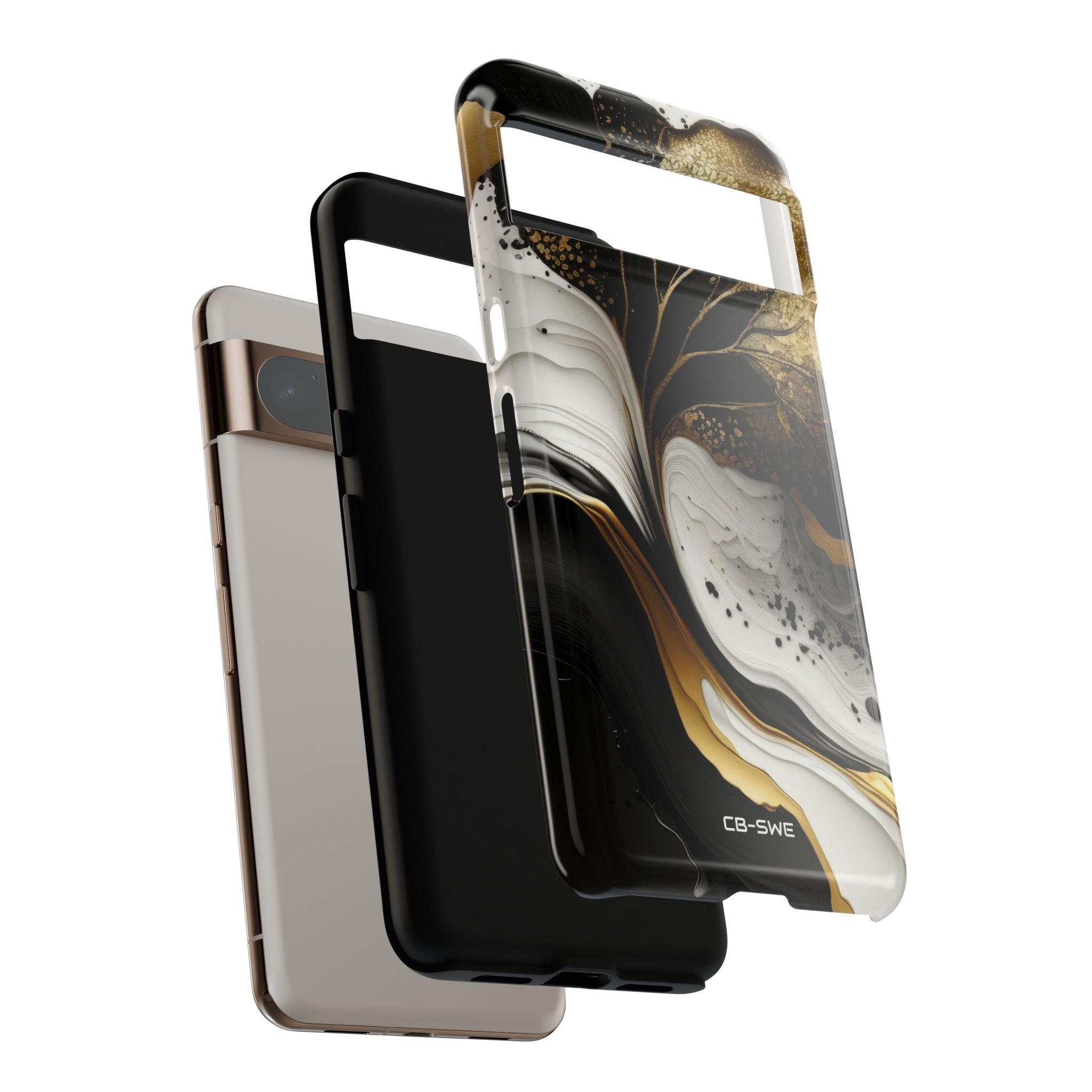 Gold Swirl Elegance - Google Pixel Case
