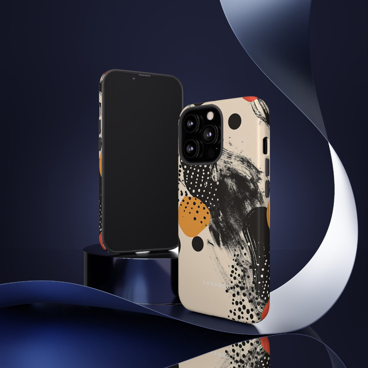 Black Dot Elegance - Schutzhülle fürs Telefon