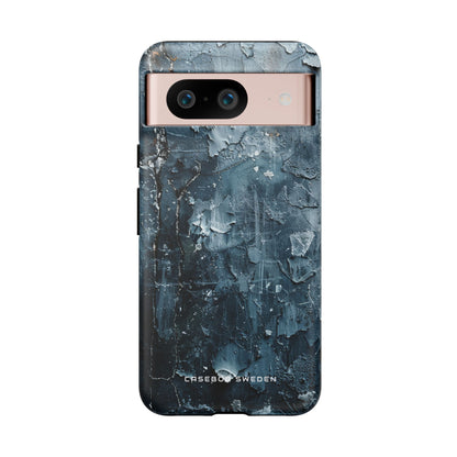 Weathered Blue Tapestry with Cracked Layers Google Pixel 8 - Tough Phone Case