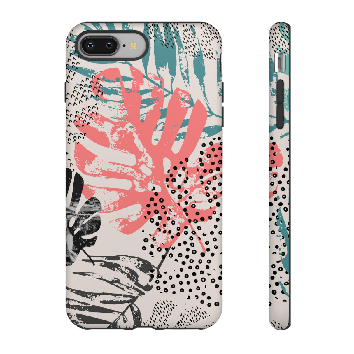 Rough Grunge Tropical - Protective Phone Case