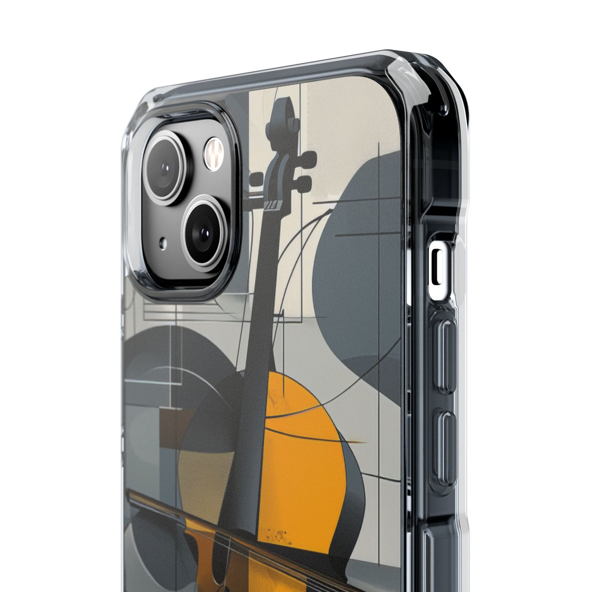 Cello Abstraction - Phone Case for iPhone (Clear Impact - Magnetic)