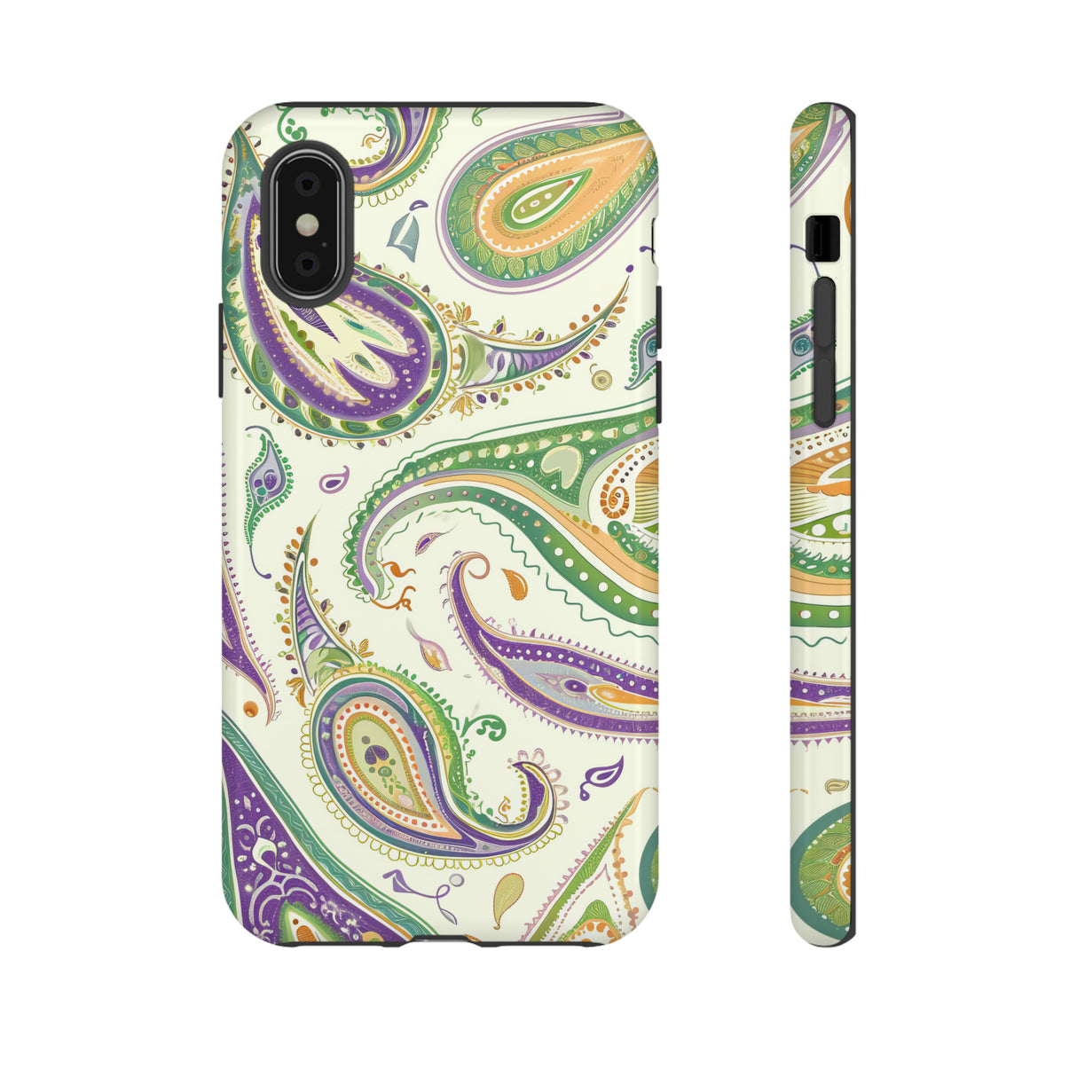 Paisley Pastell Eleganz - Schutzhülle fürs Handy