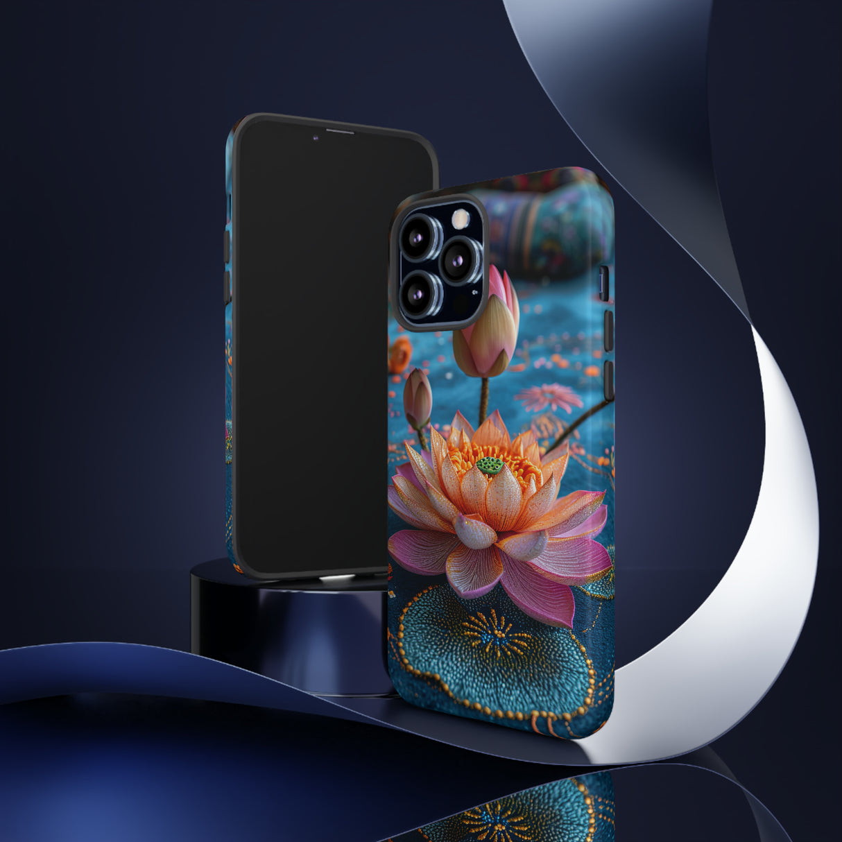 Water Rose Mandala Bliss - Protective Phone Case