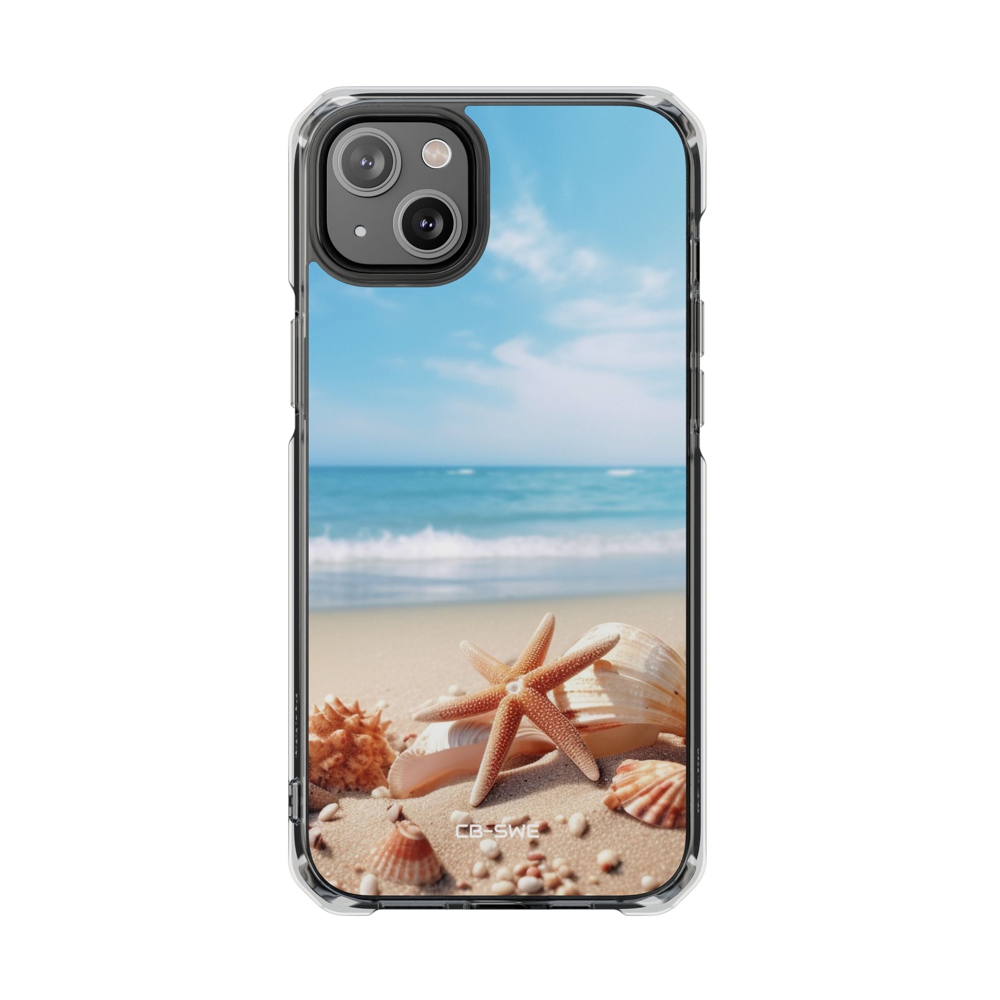 Shells Rest Beneath Waves iPhone Case - Impact