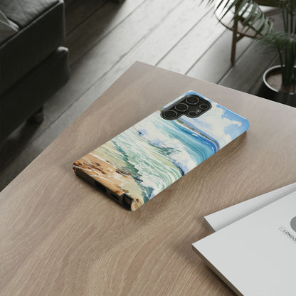 Serene Coastal Watercolors - Samsung Case