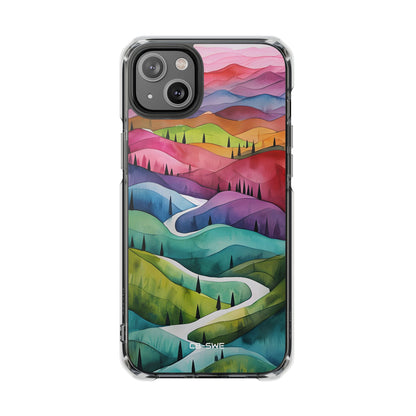 Whimsical Colorful Valleys iPhone Case - Impact