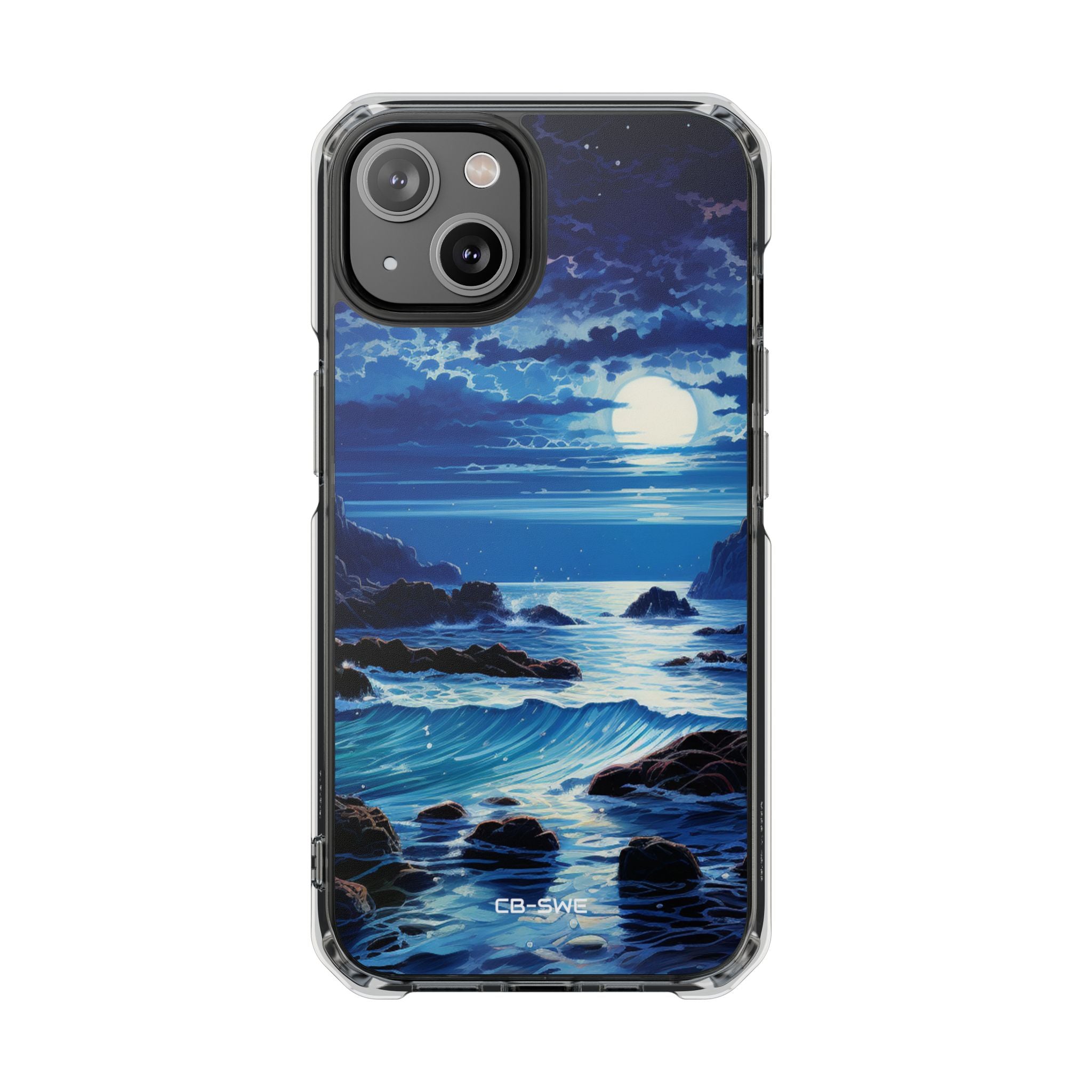 Moonlit Sea Dance iPhone Case - Impact