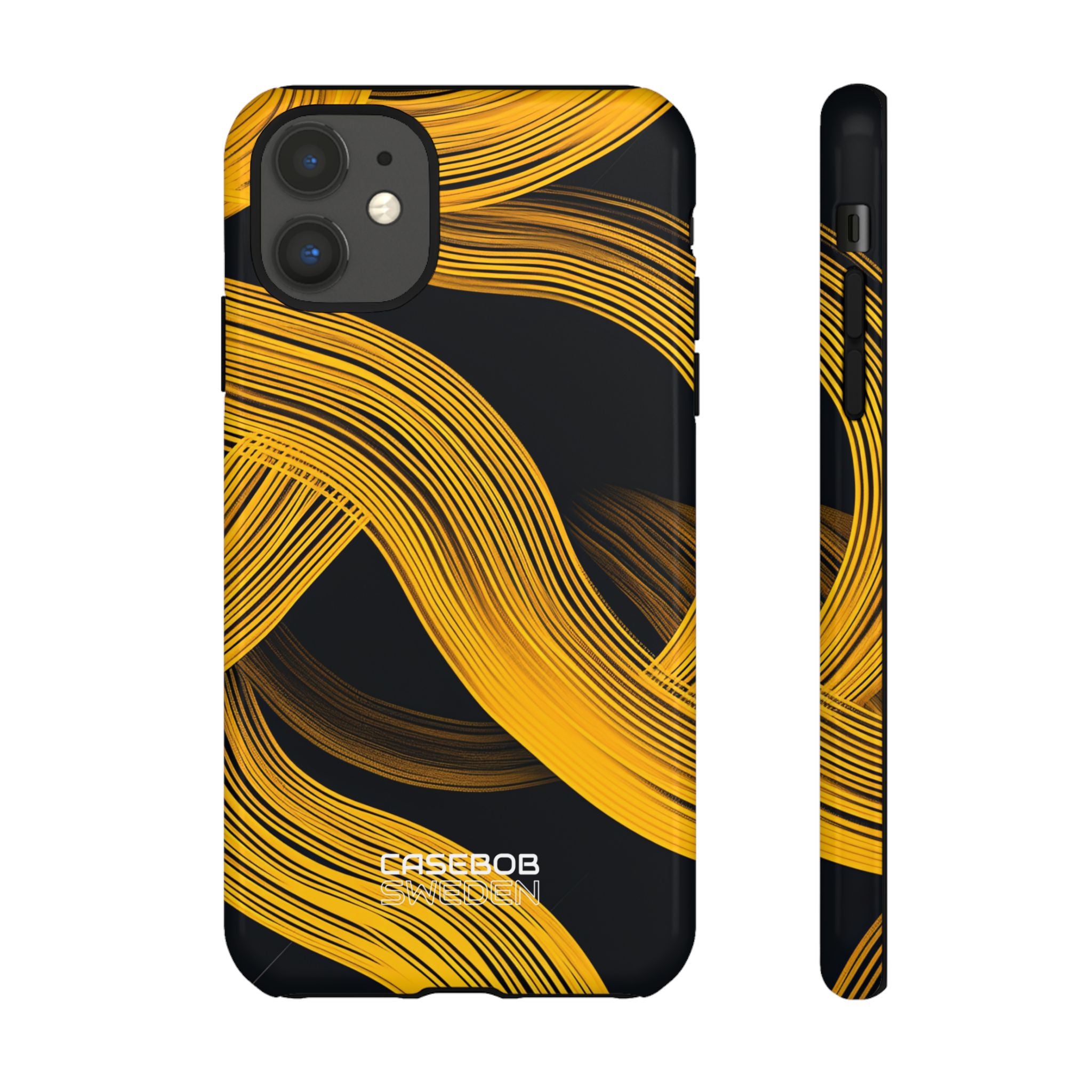 Yellow Flow Lines iPhone 11 - Tough