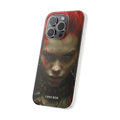 Red Spike Gaze iPhone 15 Pro Case - Soft