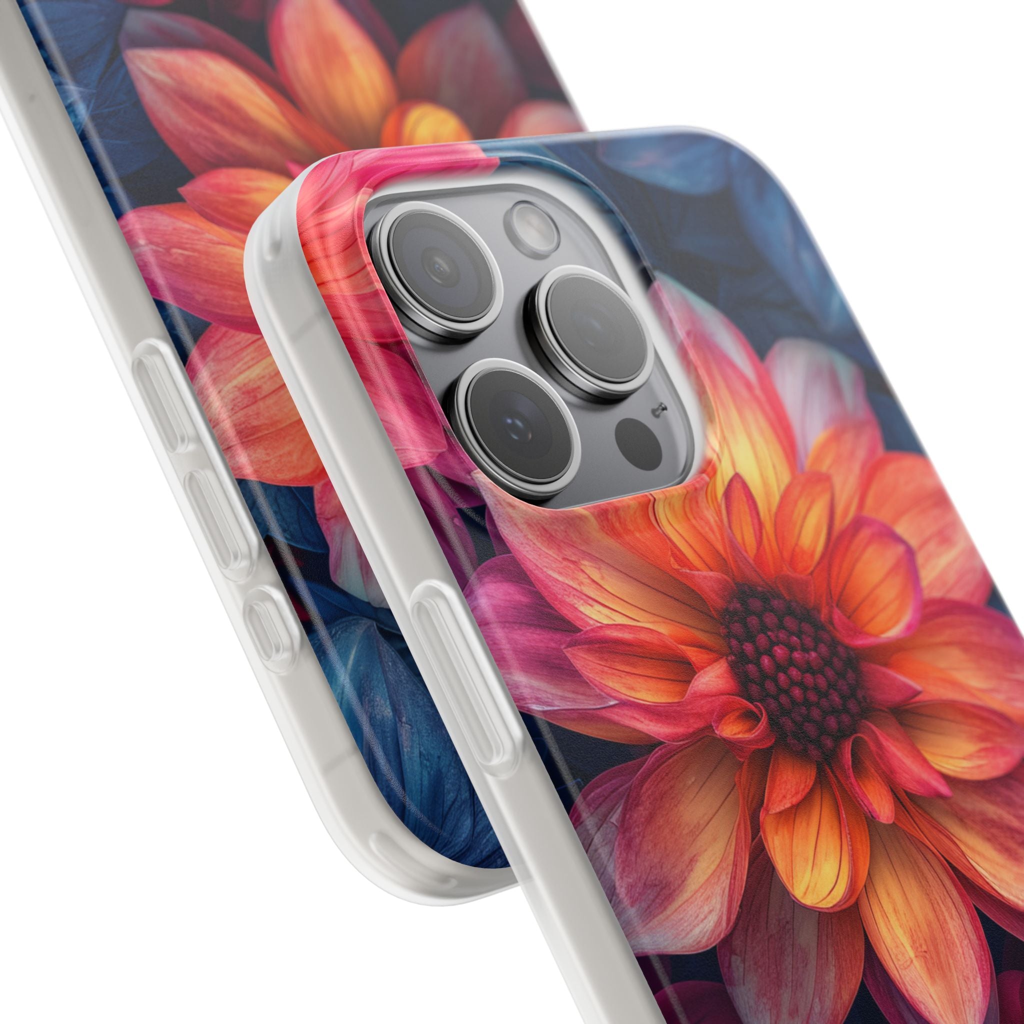 Fiery Bloom Harmony iPhone 15 - Flexi Phone Case