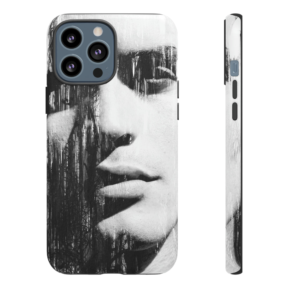 Black & White Pop Art - Protective Phone Case