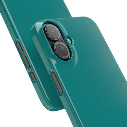 Dark Cyan iPhone 16 - Slim Phone Case