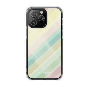 Pastellfarbenes Muster | Handyhülle für iPhone (Clear Impact Case – magnetisch)