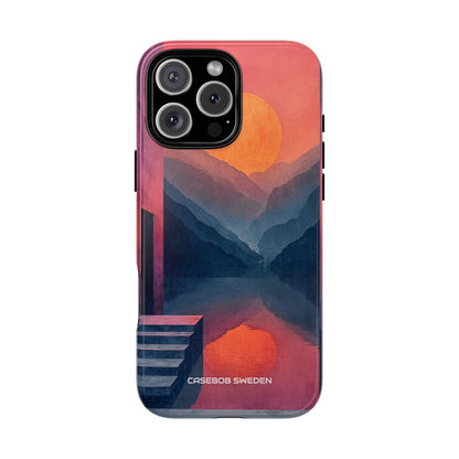 Surreal Sunset Landscape - Tough iPhone 16 Phone Case