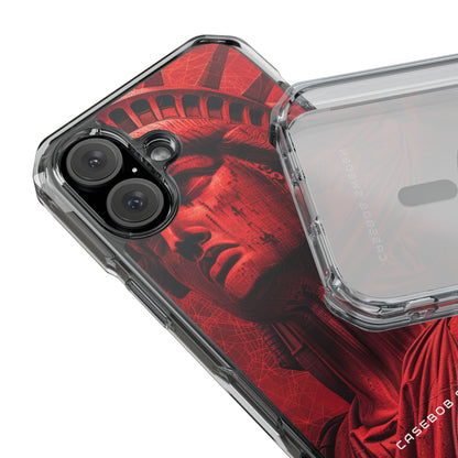 Zen Red Liberty Vision iPhone 16 - Clear Impact Phone Case