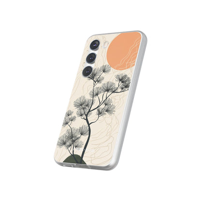 Spiky Tree Sunset Samsung S23 Case - Soft