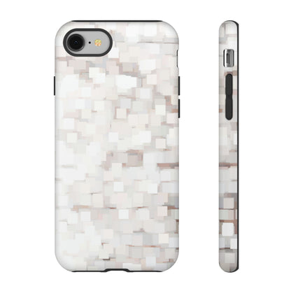 White Abstract Background - Protective Phone Case