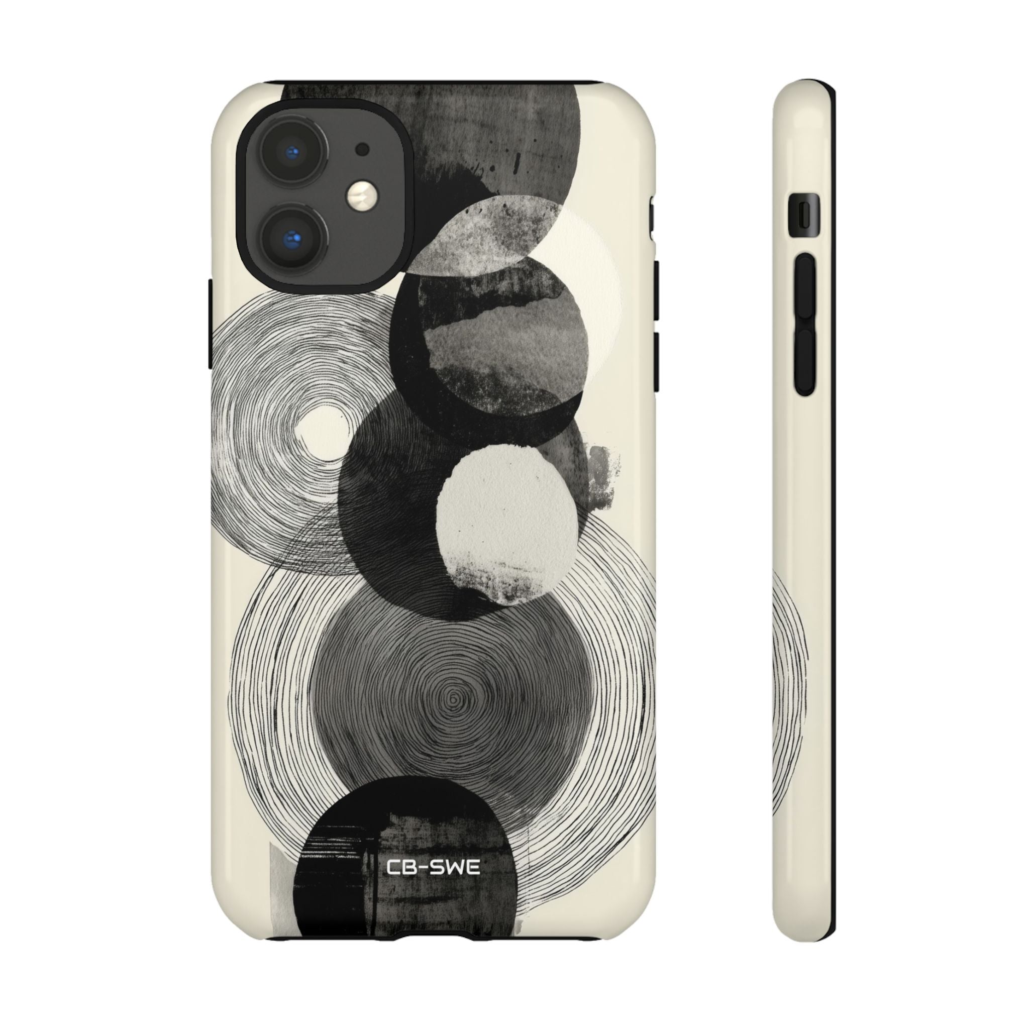 Circles Embrace Lines - iPhone Case