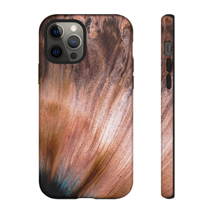 Light Brown Ink Art iPhone Case (Protective) iPhone 12 Pro Glossy Phone Case