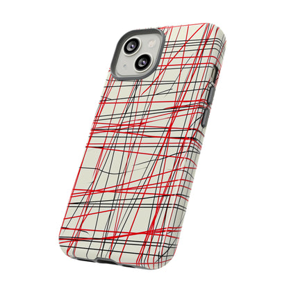 Red Line Minimalist - Protective Phone Case