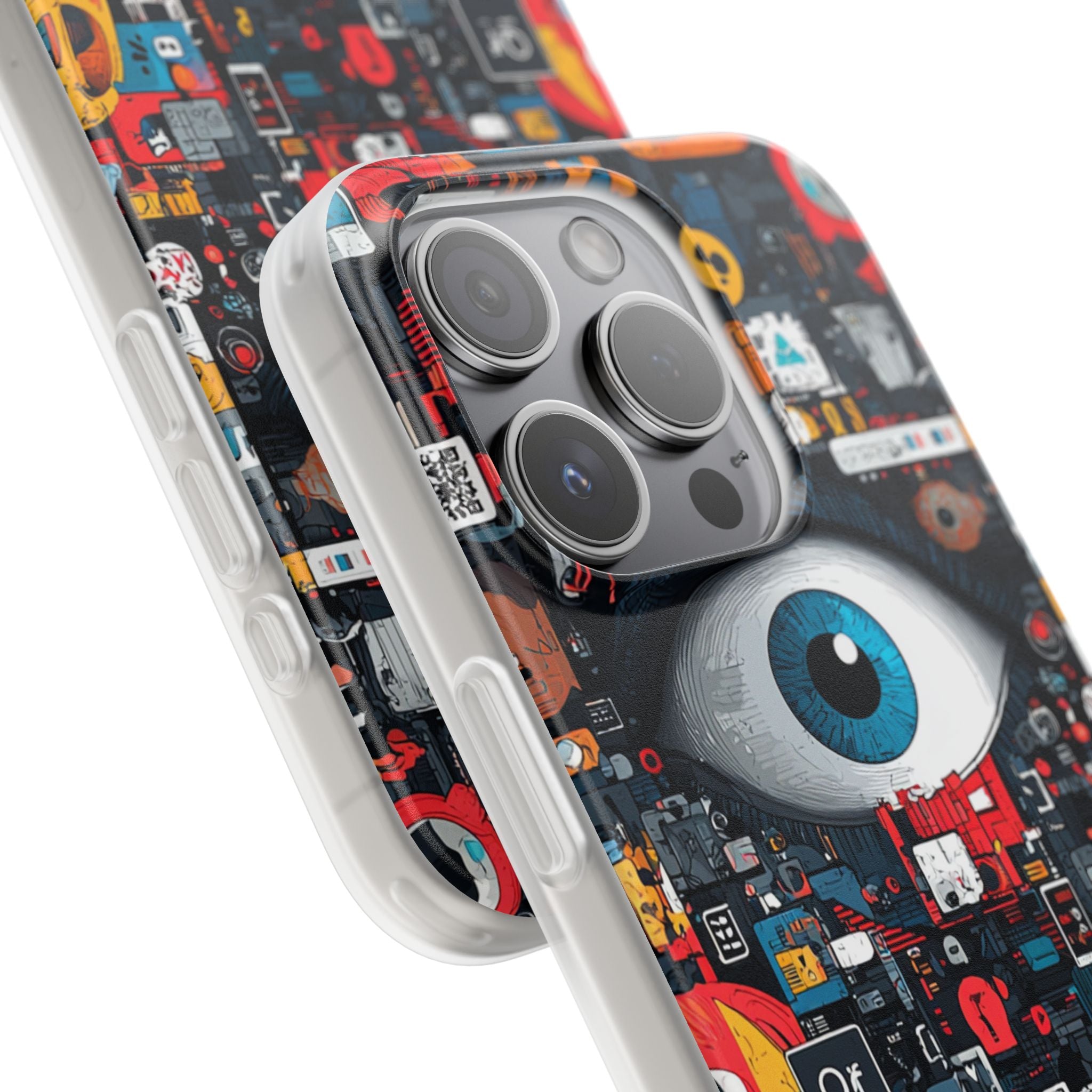 Digital Eye Blue iPhone 15 Pro Case - Soft