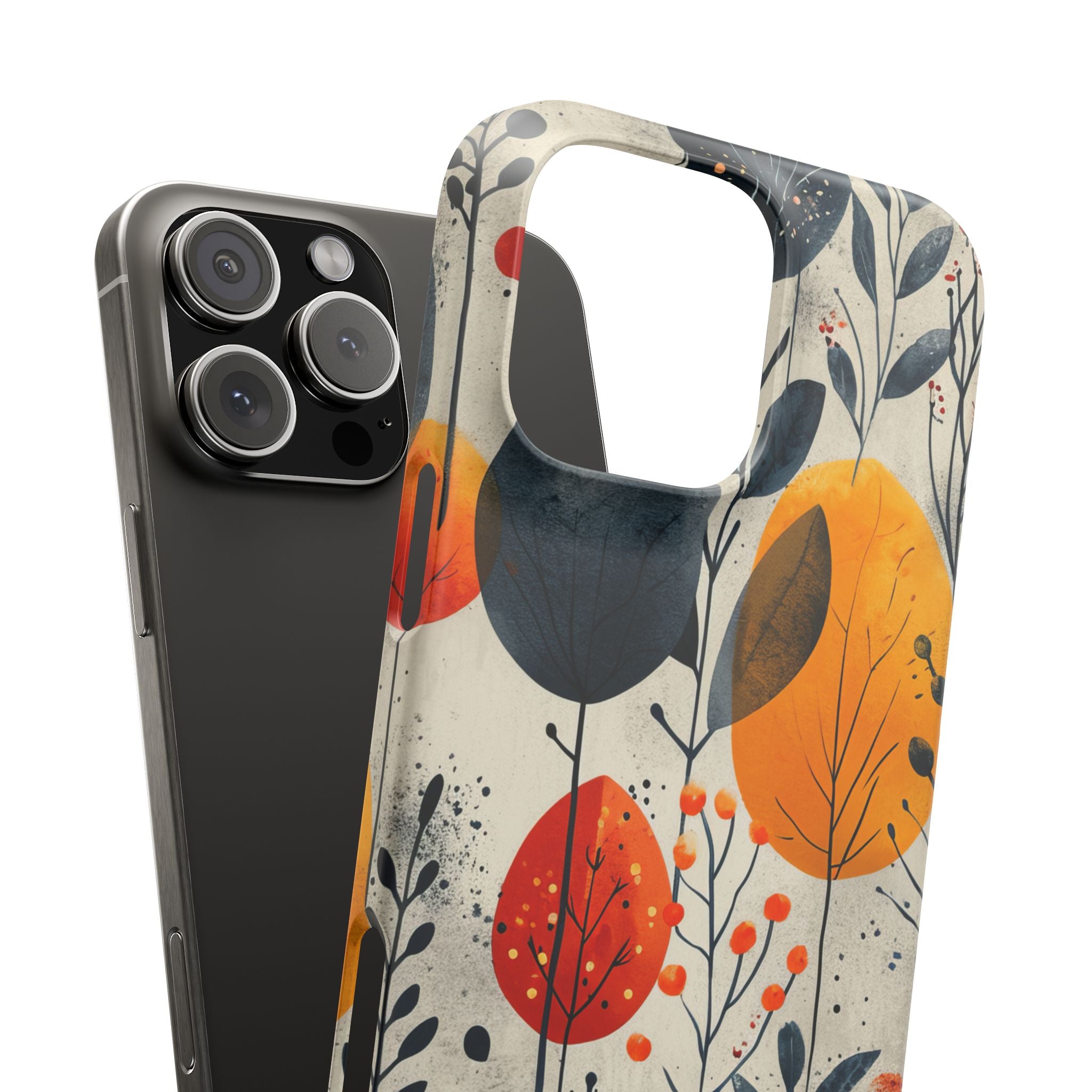 Vibrant Leaf Harmony iPhone 16 - Slim Phone Case