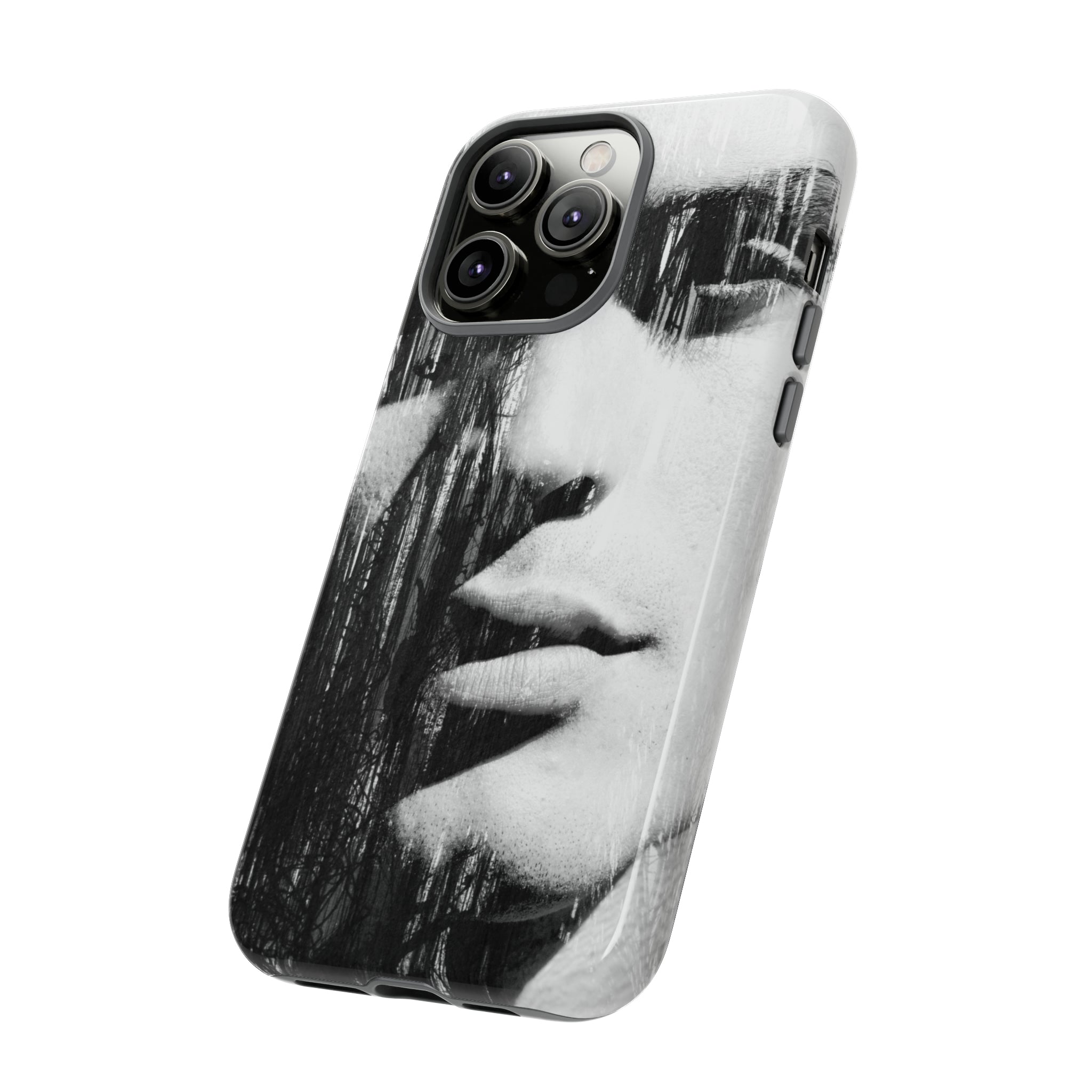 Black & White Pop Art - Protective Phone Case