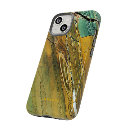 Cracked Yellow - Protective Phone Case