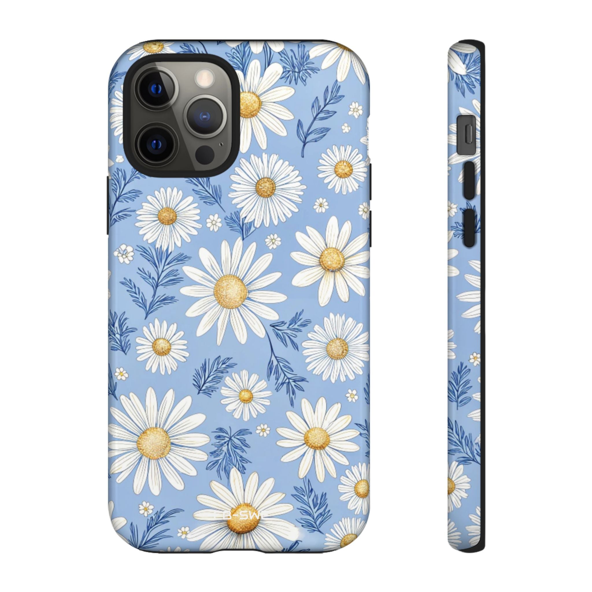 Daisies On Blue - iPhone Case